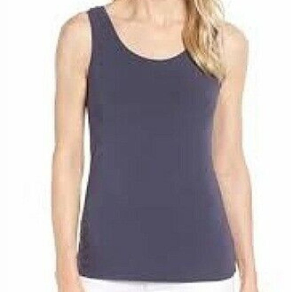 Nic + Zoe Nic and Zoe Plus $58 Blueprint Blue Perfect Tank Tank Sz 2X NWT!